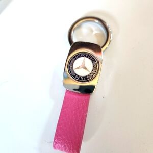 🚘Mercedes Benz Pink Leather Key Chain